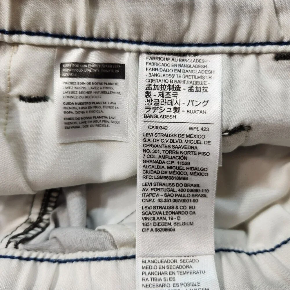 Levi's Men's Short Size XL XX Chino EZ Stretch Geometric Gray Shorts (16)